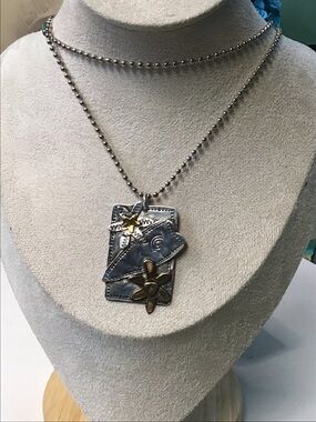 Sterling & Copper Pendant Necklace